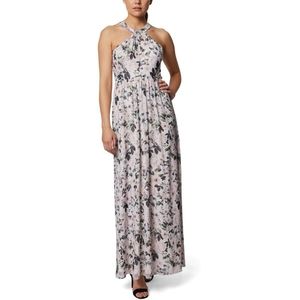 Womens Floral Metallic Long Maxi Dress size：8
